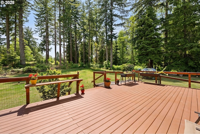 93011 Labeck Rd, Astoria, OR 97103 - wooden terrace with a lawn