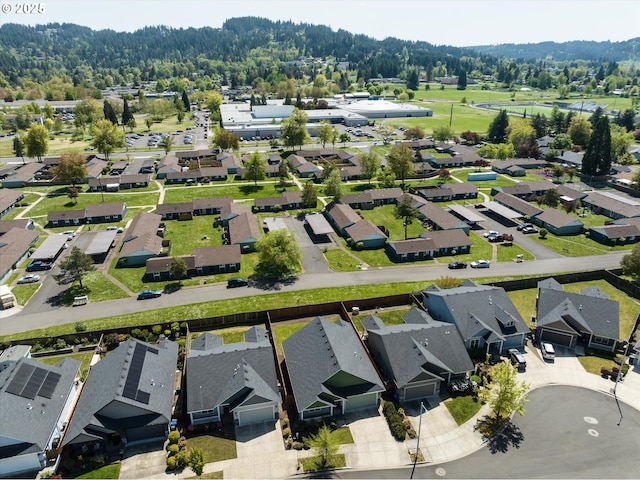 aerial view featuring a residential view