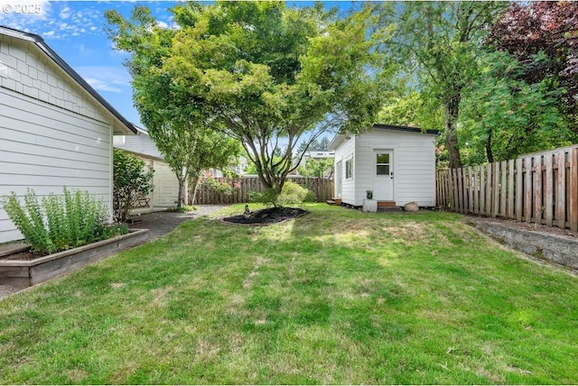 4038 NE Multnomah St, Portland, OR 97232 - fenced backyard featuring an outdoor structure