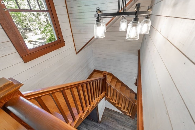 2517 Wild River Dr, Roseburg, OR 97470 - staircase with wooden walls