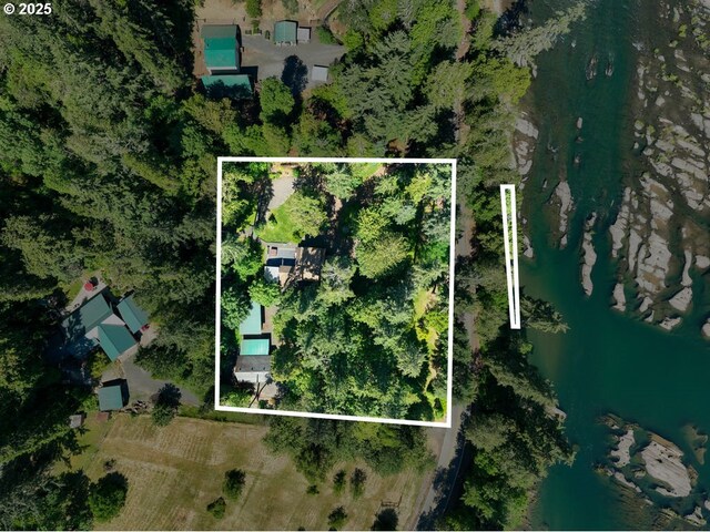 2517 Wild River Dr, Roseburg, OR 97470 - bird's eye view featuring a water view