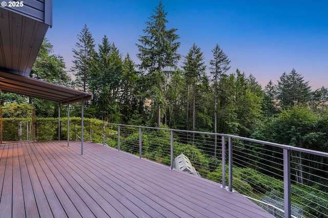 13200 NW Old Germantown Rd, Portland, OR 97035 - view of deck at dusk