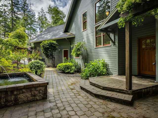 13200 NW Old Germantown Rd, Portland, OR 97035 - view of patio / terrace with an outdoor hot tub