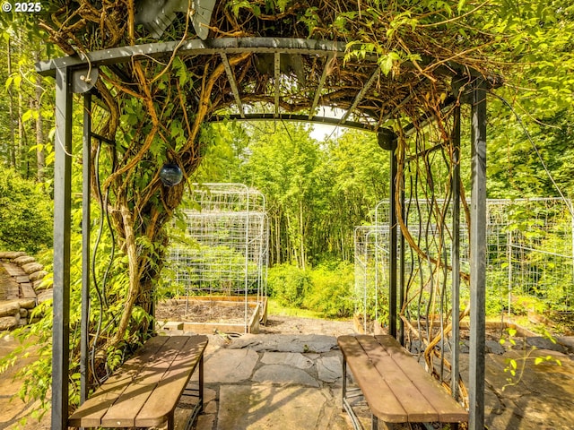 13200 NW Old Germantown Rd, Portland, OR 97035 - view of patio featuring a vegetable garden