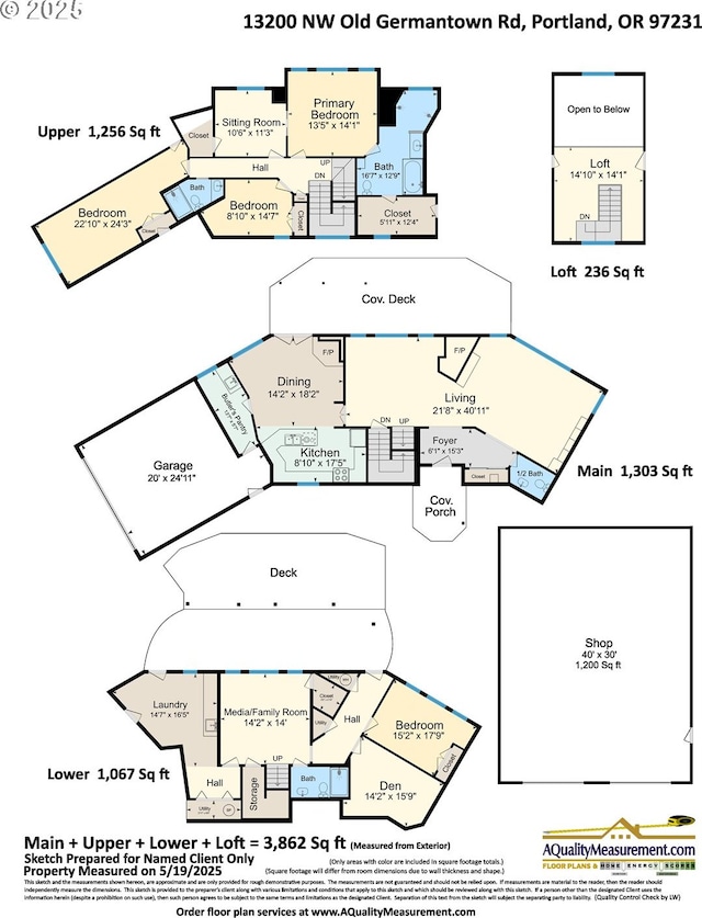 13200 NW Old Germantown Rd, Portland, OR 97035 - floor plan / room layout
