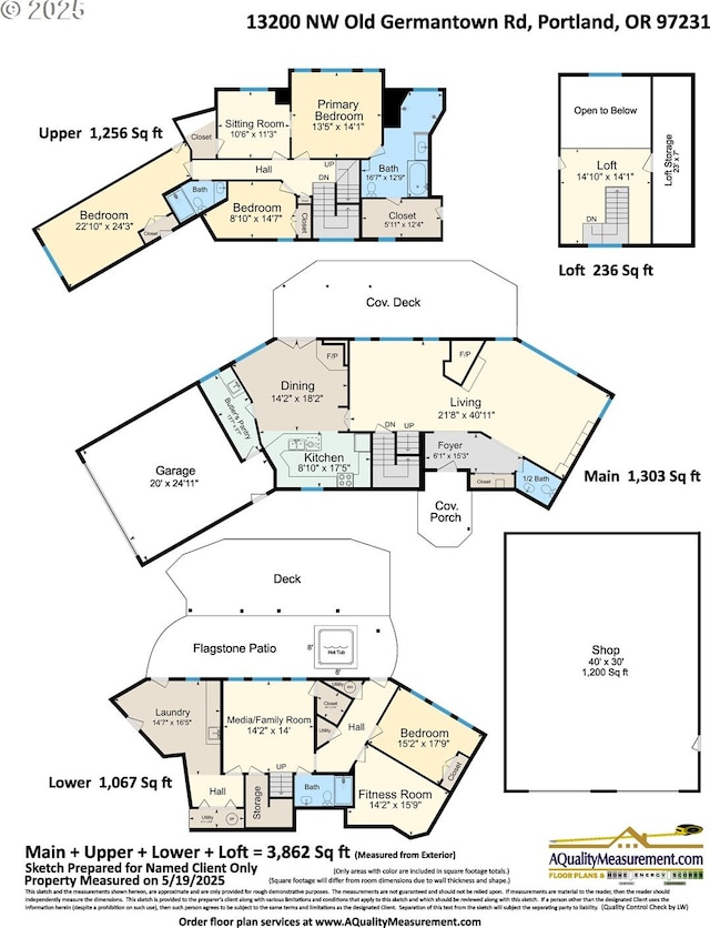 13200 NW Old Germantown Rd, Portland, OR 97035 - floor plan / room layout
