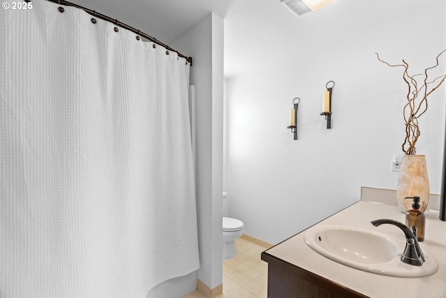 15205 NE 47th St, Vancouver, WA 98682 - bathroom with tile patterned floors, vanity, and curtained shower