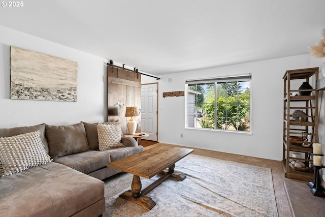 15205 NE 47th St, Vancouver, WA 98682 - living area with a barn door and carpet