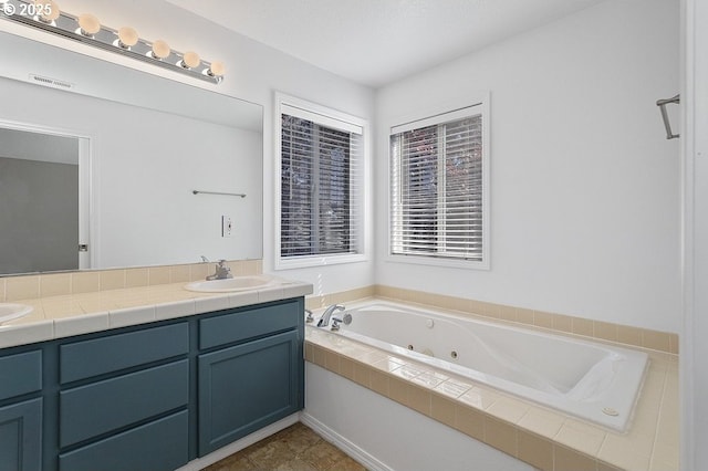 3317 SW Eastwood Ave, Gresham, OR 97080 - bathroom with a tub with jets and double vanity