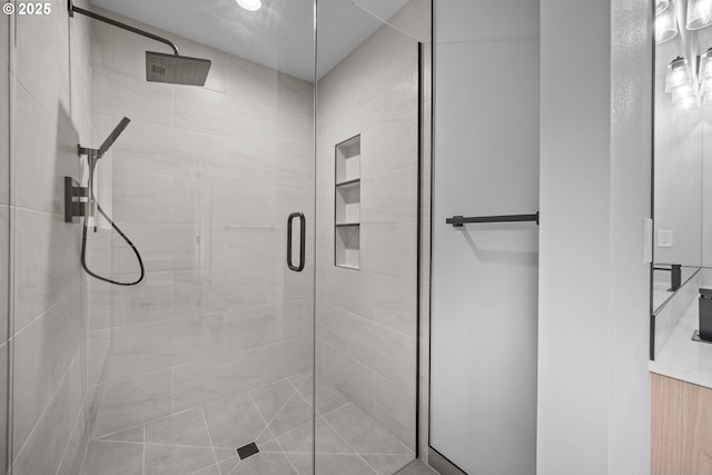 1908 50th St, Washougal, WA 98671 - full bathroom featuring a shower stall and vanity