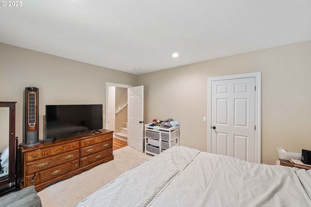 bedroom featuring recessed lighting