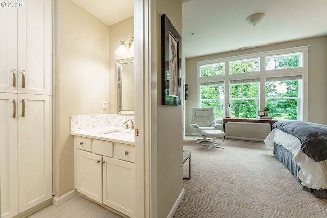 8867 SE 13th Ave, Portland, OR 97202 - bathroom featuring vanity and baseboards