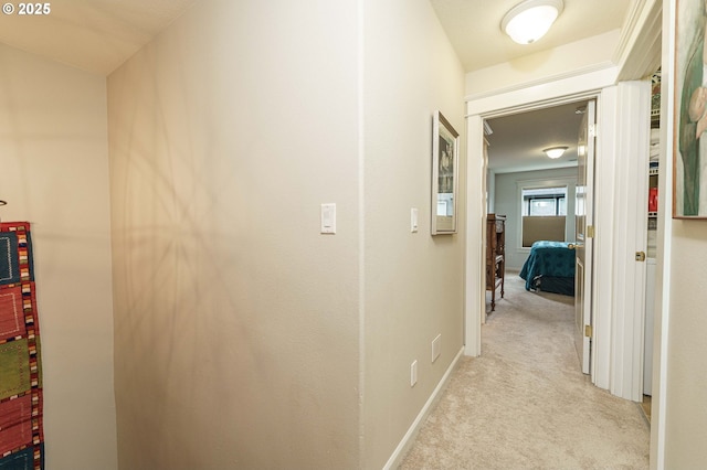 8867 SE 13th Ave, Portland, OR 97202 - hall featuring light carpet and baseboards