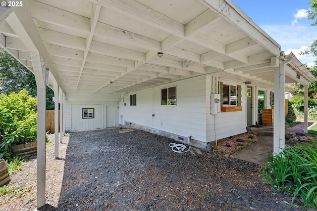 1565 California Ave, Coos Bay, OR 97420 - view of property exterior with crawl space and an attached carport