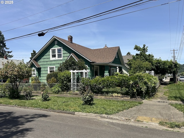 45 S 12th St, Cottage Grove, OR 97424 - view of front of home with a chimney