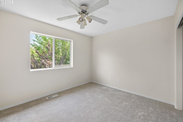 17848 SW Eldred Ln, Sherwood, OR 97140 - carpeted spare room with a ceiling fan and baseboards