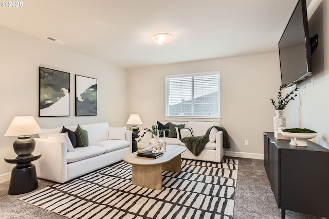 4747 S 17th Dr, Ridgefield, WA 98642 - living room with carpet floors, baseboards, and visible vents