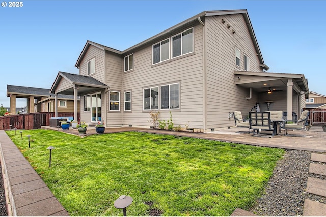 4747 S 17th Dr, Ridgefield, WA 98642 - back of house with a yard, fence, and a patio area