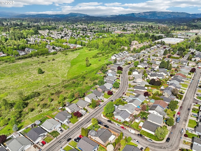 1901 NW 4th St, Battle Ground, WA 98604 - aerial view of residential area with a mountainous background