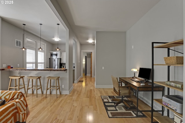 2176 NW Everett St Unit 1, Portland, OR 97210 - office with light wood-type flooring and baseboards