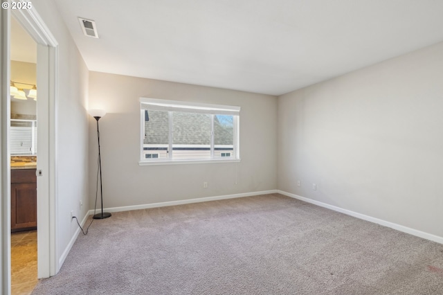 view of carpeted empty room