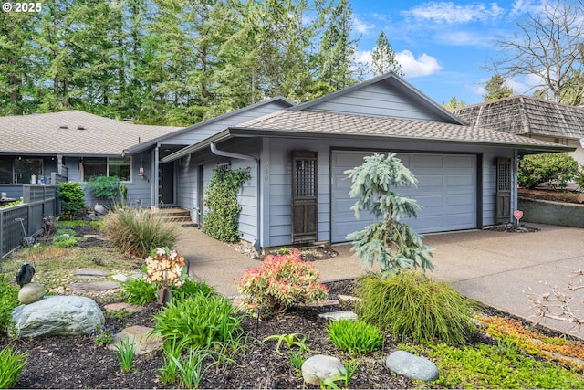 240 Greenridge Dr, Lake Oswego, OR 97035 - single story home with driveway, an attached garage, and a shingled roof