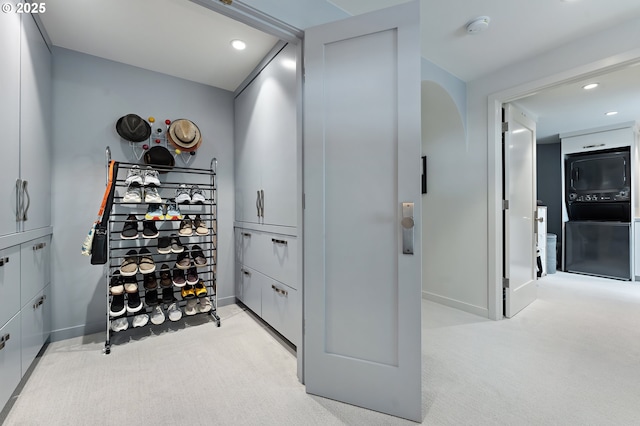 240 Greenridge Dr, Lake Oswego, OR 97035 - wine area featuring light carpet and recessed lighting