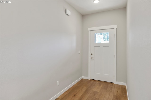 1059 S Walnut St, Canby, OR 97013 - doorway to outside with baseboards and light wood-type flooring