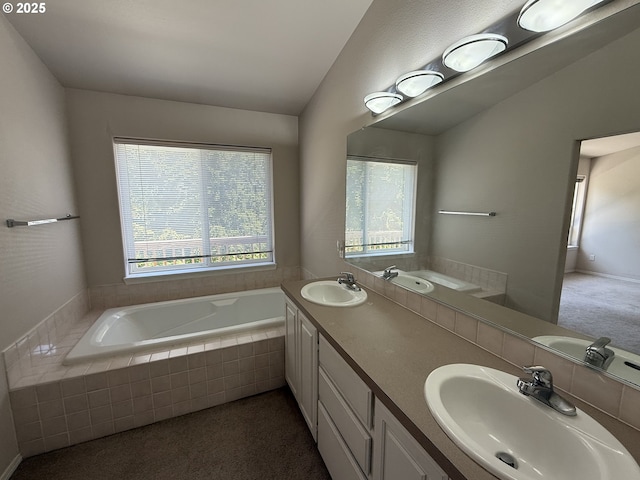 15680 SW Talus Way, Beaverton, OR 97007 - full bathroom featuring a garden tub and double vanity