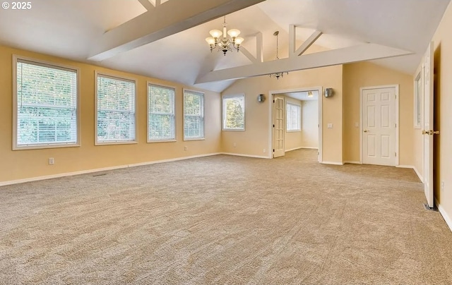 5706 SW Hamilton St, Portland, OR 97221 - unfurnished room with a chandelier and carpet flooring