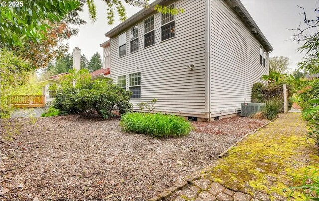 5706 SW Hamilton St, Portland, OR 97221 - view of side of home featuring a central AC unit