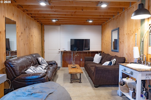 8408 NE 339th St, La Center, WA 98629 - living area with wood walls