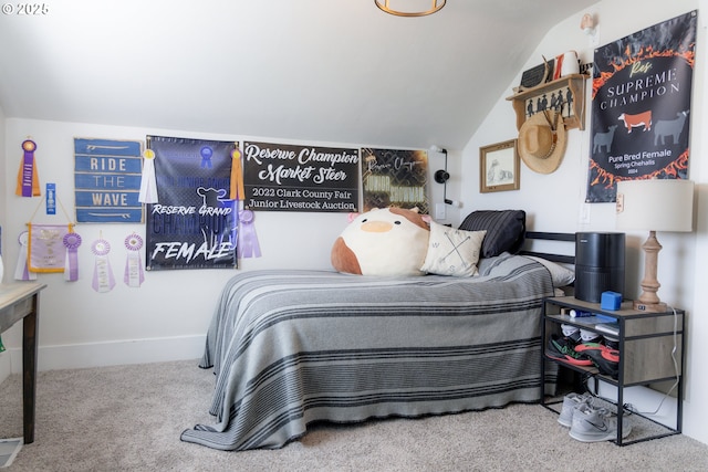 8408 NE 339th St, La Center, WA 98629 - bedroom featuring lofted ceiling and carpet