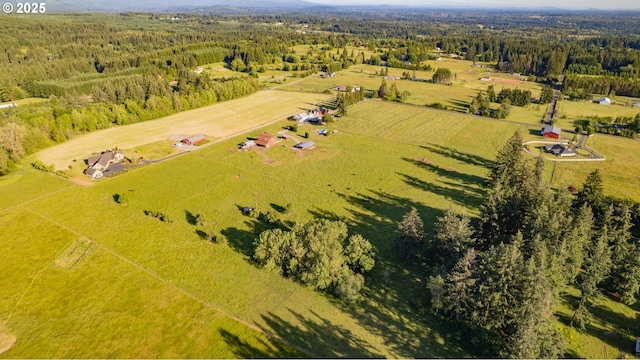 8408 NE 339th St, La Center, WA 98629 - aerial view of sparsely populated area featuring a heavily wooded area