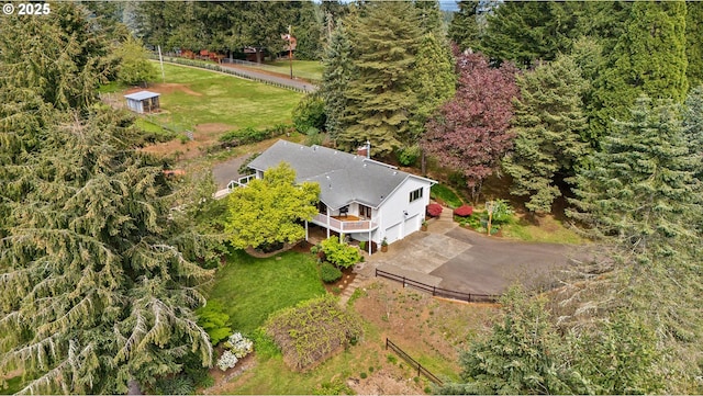 birds eye view of property