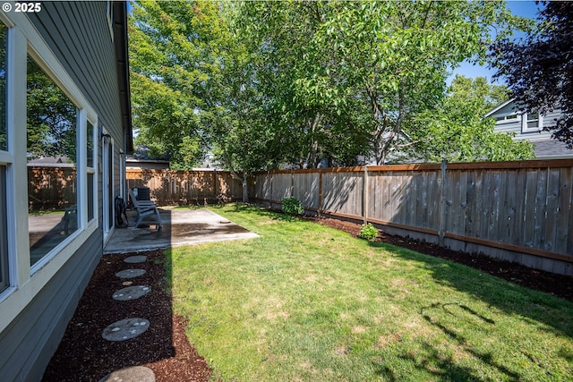 5419 Baden Way, Eugene, OR 97402 - fenced backyard featuring a patio