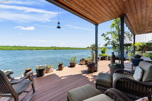 23586 NW St Helens Rd Unit U12, Portland, OR 97231 - wooden deck featuring a water view