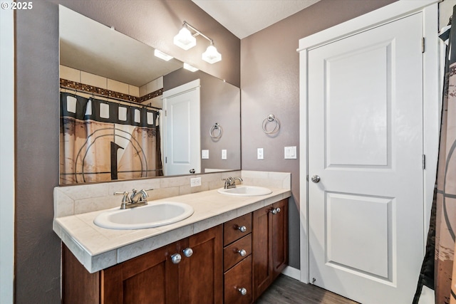 bathroom with vanity