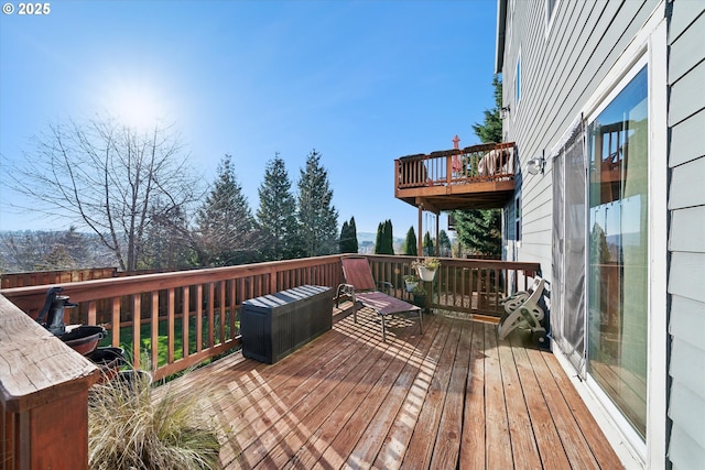 view of wooden terrace