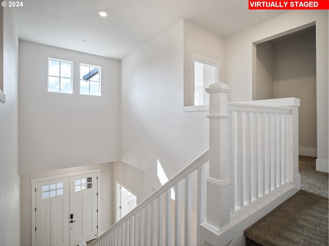 13906 SW 165th Ave, Tigard, OR 97223 - entrance foyer featuring carpet and recessed lighting