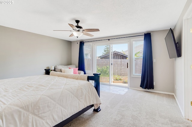 4870 Dorrance Loop NE, Salem, OR 97305 - carpeted bedroom with access to outside and ceiling fan