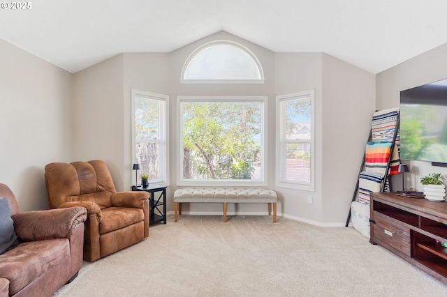 4870 Dorrance Loop NE, Salem, OR 97305 - sitting room with vaulted ceiling and carpet flooring