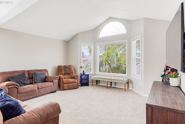 4870 Dorrance Loop NE, Salem, OR 97305 - living room with light colored carpet and lofted ceiling