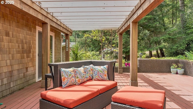 35130 Ponderosa Loop, Manzanita, OR 97130 - wooden terrace with outdoor lounge area