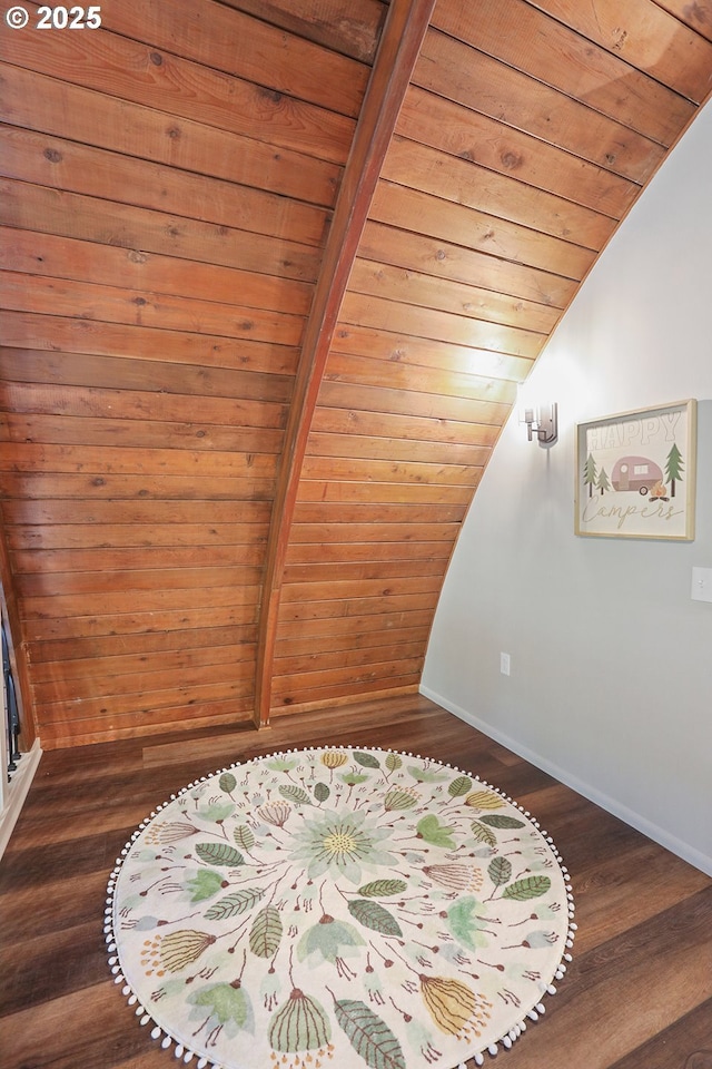 10056 Beach Dr, Birkenfeld, OR 97016 - detailed view of wooden ceiling, wood finished floors, and baseboards