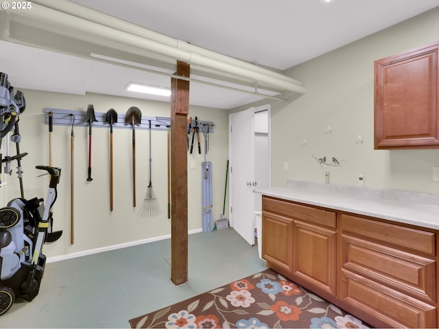 view of basement