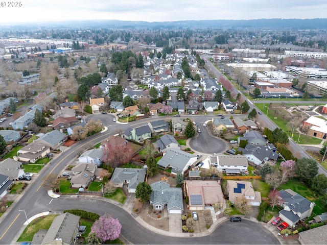 aerial view featuring a residential view