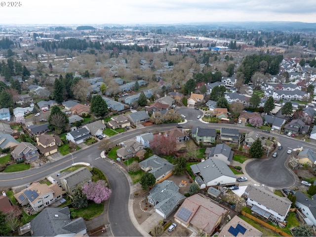 aerial view featuring a residential view