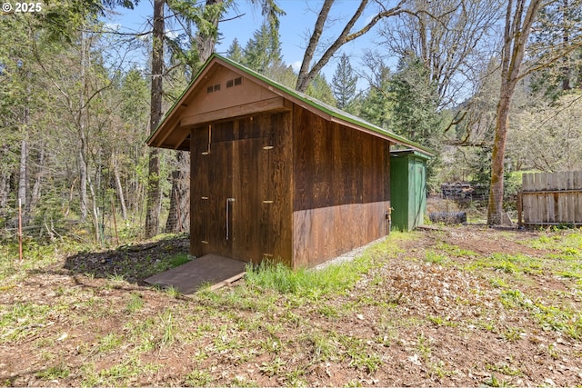 254 Humphrey Addition Rd, Glendale, OR 97442 - view of outdoor structure with a wooded view