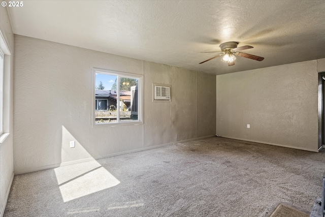 254 Humphrey Addition Rd, Glendale, OR 97442 - carpeted spare room featuring a ceiling fan, a textured ceiling, baseboards, and a textured wall